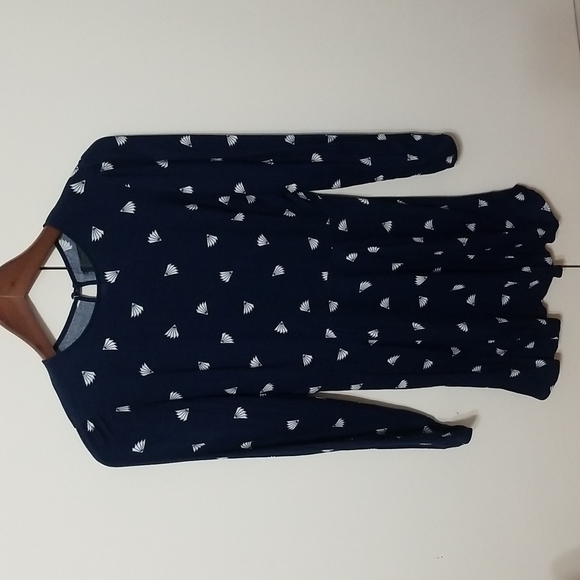 REFORMATION Navy Mini Dress with Fans - Picture 1 of 12